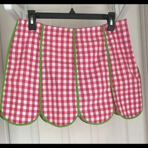 Lilly Pulitzer Gingham Skort, Size 8